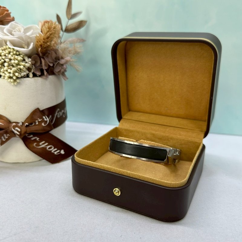 HERMES Super H拉絲金屬手環-2