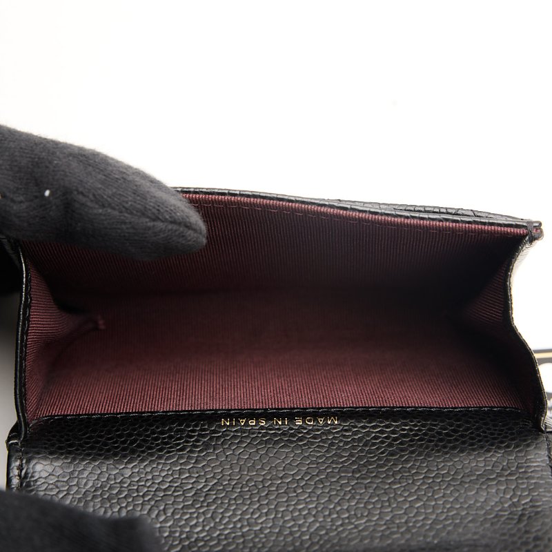 二手Chanel cf卡包/黑金牛-13