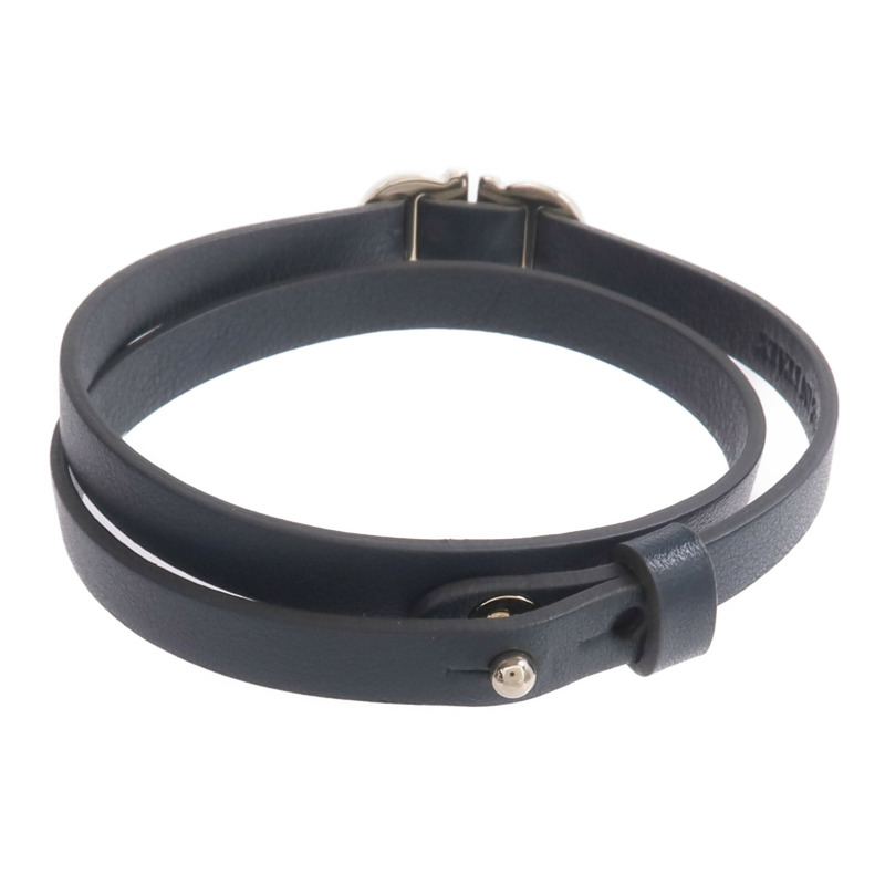 Salvatore Ferragamo 牛皮皮革Bracelet金扣手帶-2