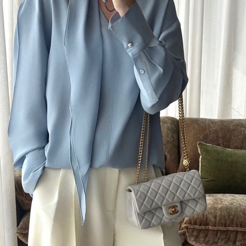 #Chanel 香奈儿 CF方胖子 🔮金球灰色羊皮金扣链条包 芯片款 🗿底长17-26