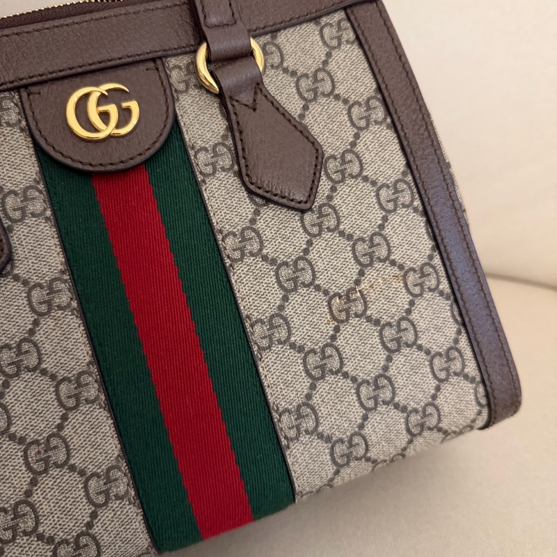 Gucci ophidia 紅綠條兩用包-6