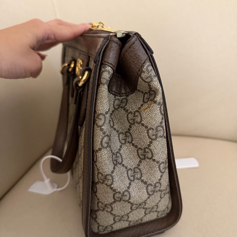 Gucci ophidia 紅綠條兩用包-11