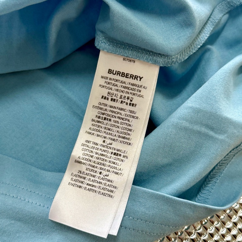 全新商品 Burberry刺繡戰馬經典藍短T版（尺寸在商品描述內）-4