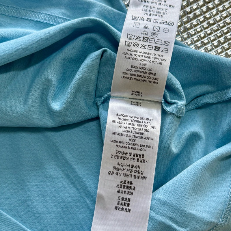 全新商品 Burberry刺繡戰馬經典藍短T版（尺寸在商品描述內）-15