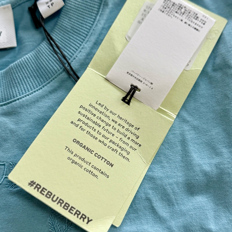 全新商品 Burberry刺繡戰馬經典藍短T版（尺寸在商品描述內）-18