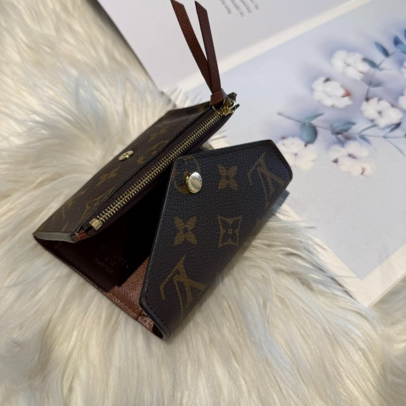 LV Victorine 三折短夾(咖啡)-3