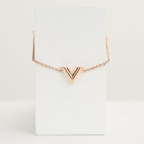 二手Lv Essential v 手鍊/玫瑰金