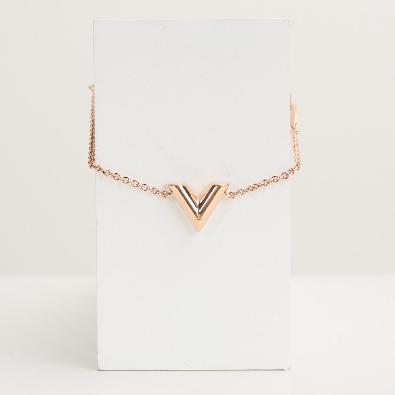 二手Lv Essential v 手鍊/玫瑰金-0