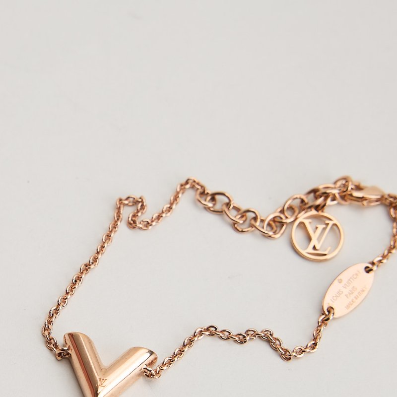 二手Lv Essential v 手鍊/玫瑰金-1