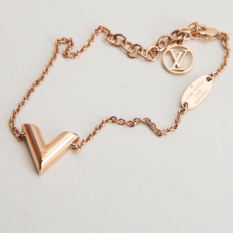 二手Lv Essential v 手鍊/玫瑰金-2