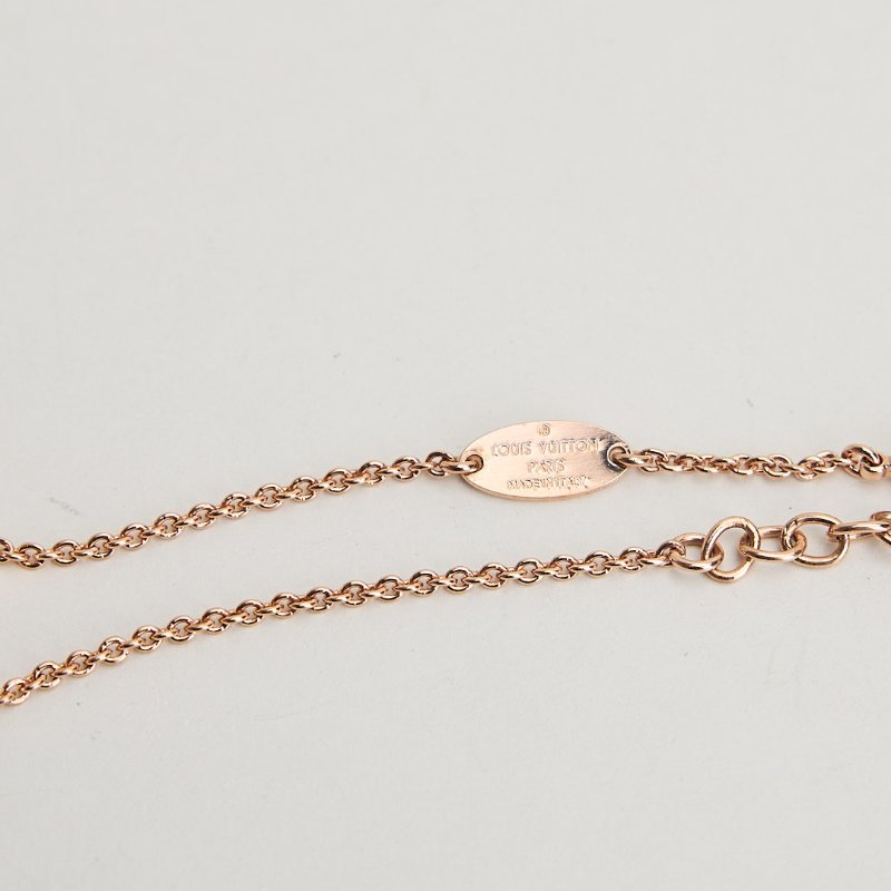 二手Lv Essential v 手鍊/玫瑰金-5