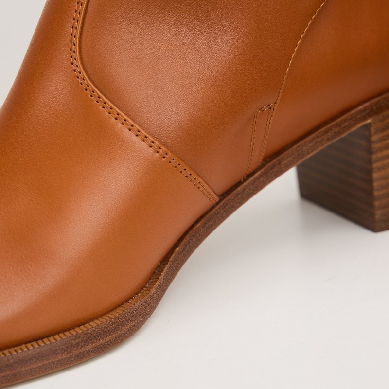 Hermès Neo ankle boot Kelly扣短靴/Naturel棕色-11