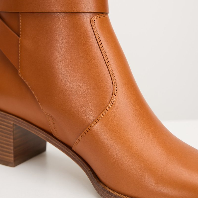 Hermès Neo ankle boot Kelly扣短靴/Naturel棕色-12