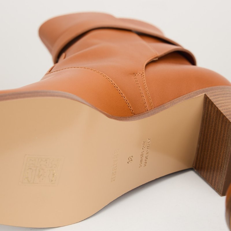 Hermès Neo ankle boot Kelly扣短靴/Naturel棕色-14