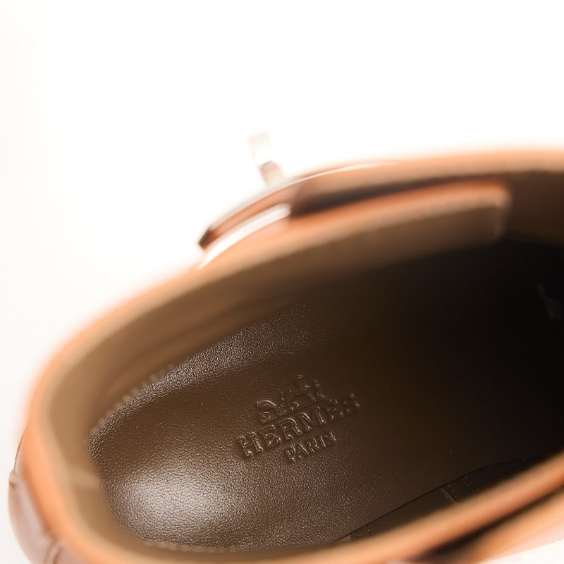Hermès Neo ankle boot Kelly扣短靴/Naturel棕色-21
