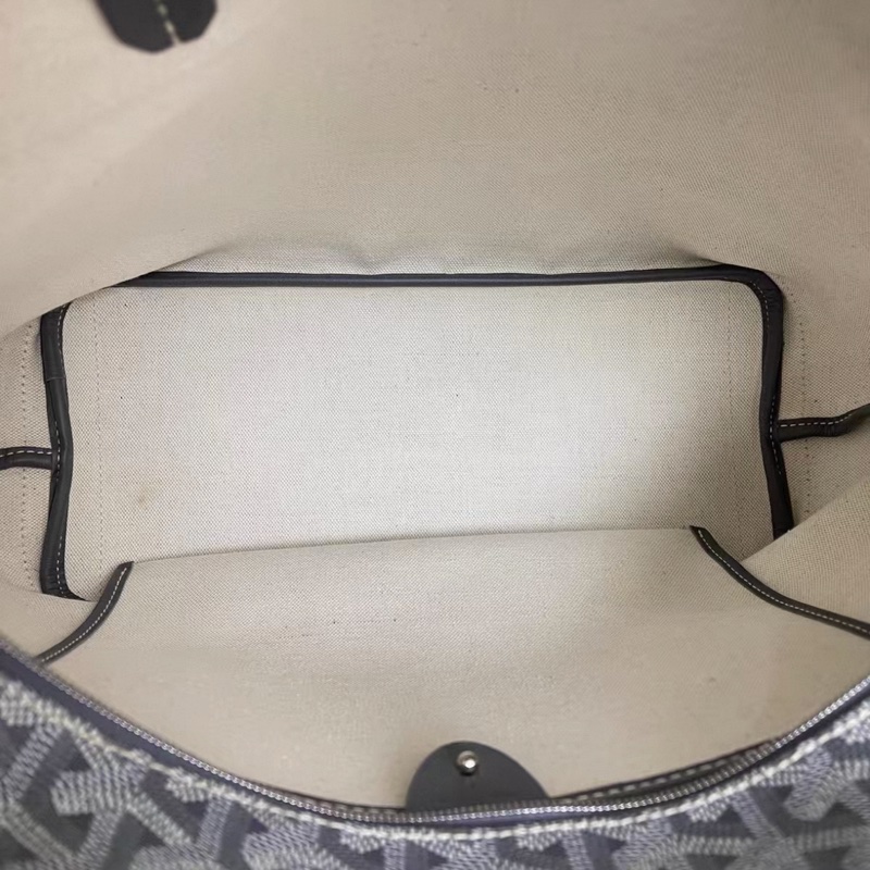 Goyard戈雅 灰色印花拉鍊購物袋 尺寸31×24-6