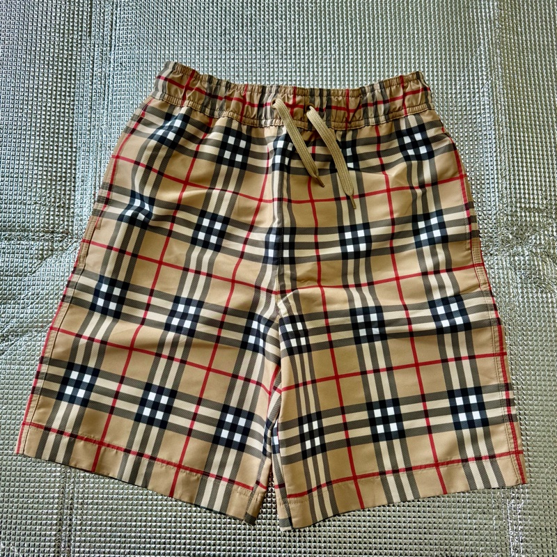 「童裝」全新商品 Burberry 經典格紋短褲（內文有尺寸）-0