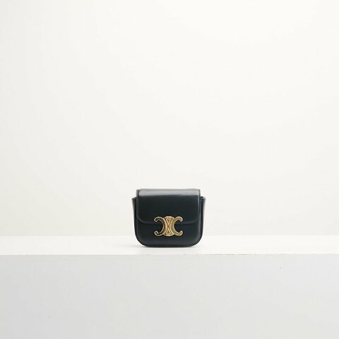 二手Celine mini 凱旋門小包/黑金