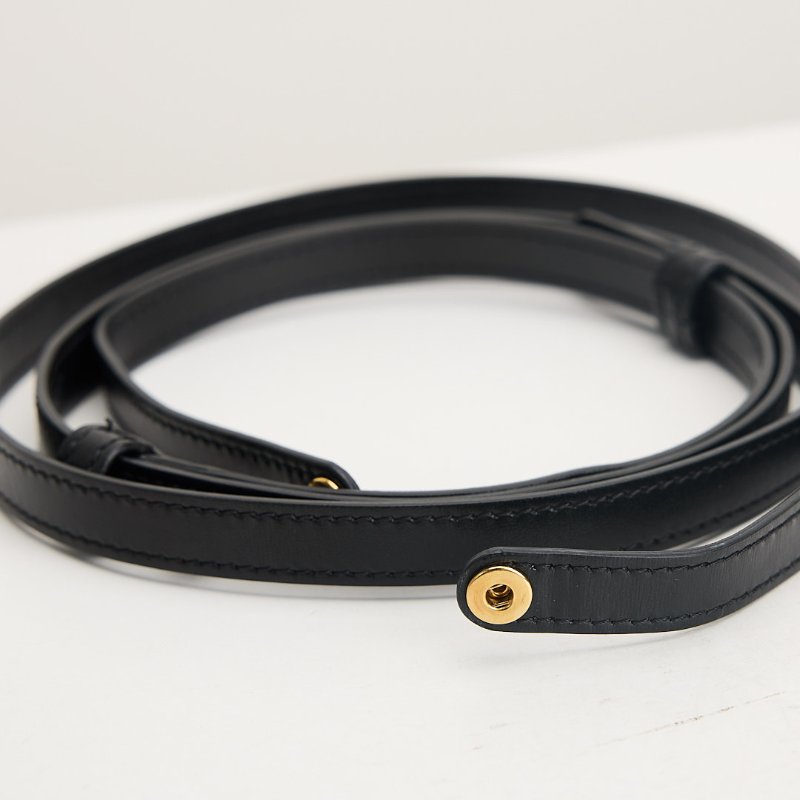 二手Celine mini 凱旋門小包/黑金-17