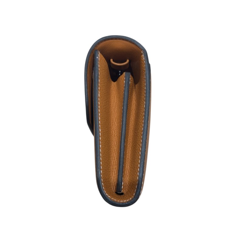 HERMES 愛馬仕 CONSTANCE TO GO 肩背手拿包 皮革 金棕 銀釦-2