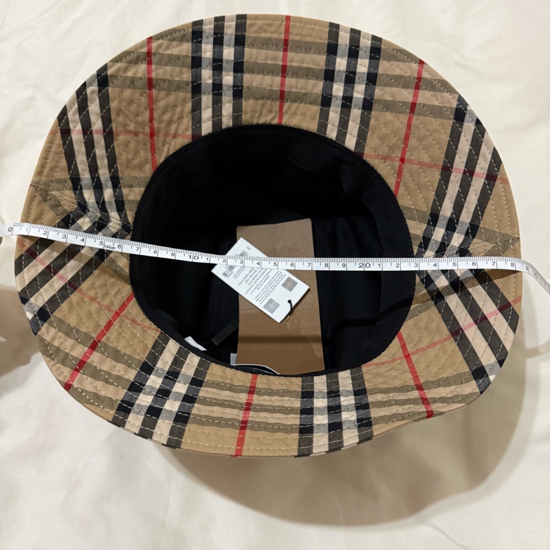 「英國代購」全新Burberry 博柏利 經典格紋漁夫帽-4