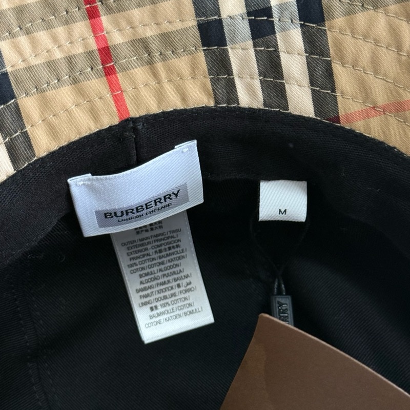「英國代購」全新Burberry 博柏利 經典格紋漁夫帽-8