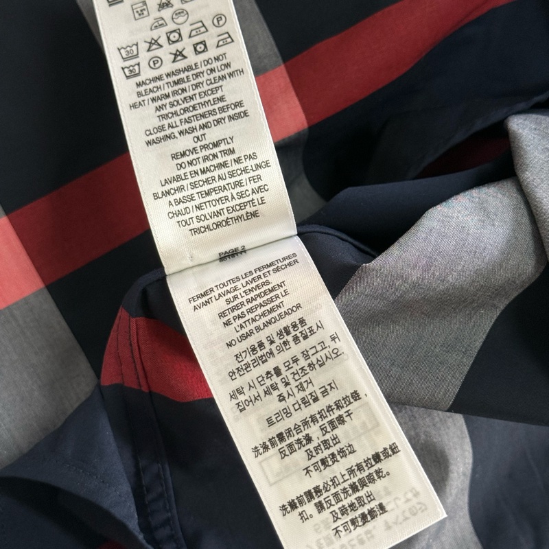 「英國代購」全新BURBERRY博柏利［專櫃價24500］經典格紋襯衫海軍藍-13