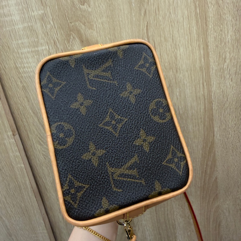 LV 原花Nano Noe金釦手提斜背水桶包M81266-9