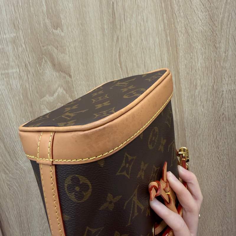 LV 原花Nano Noe金釦手提斜背水桶包M81266-12