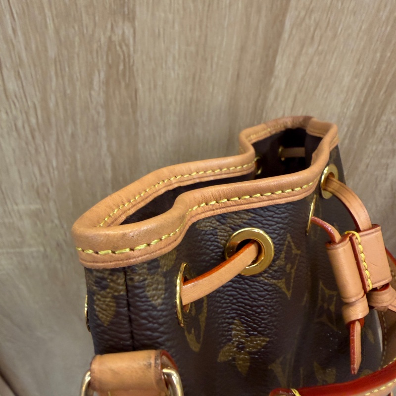 LV 原花Nano Noe金釦手提斜背水桶包M81266-23