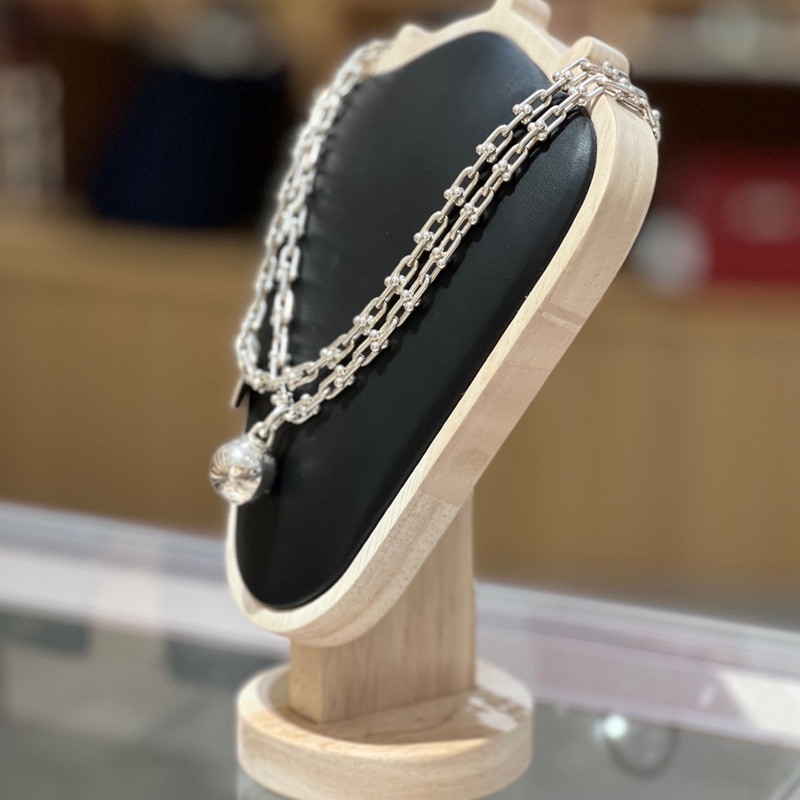 Tiffany蒂芙尼Hardwear系列925银小号缠绕式项链-3