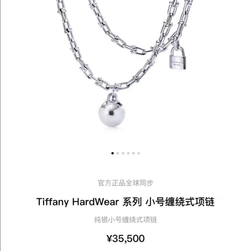 Tiffany蒂芙尼Hardwear系列925银小号缠绕式项链-8