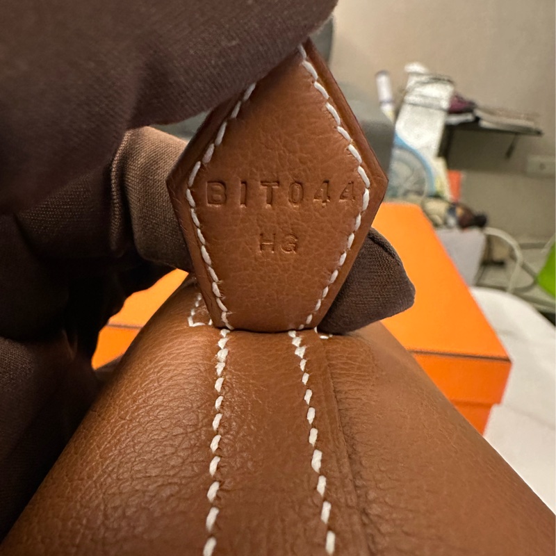 Hermes Bolide 1923 25 金棕色 金扣-2