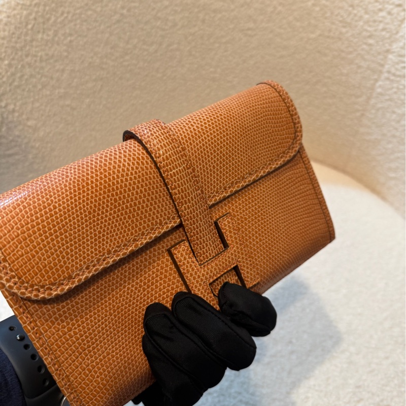 Hermes Jige clutch mini 20cm 5V Rosy Lizard 蜥蜴皮-1