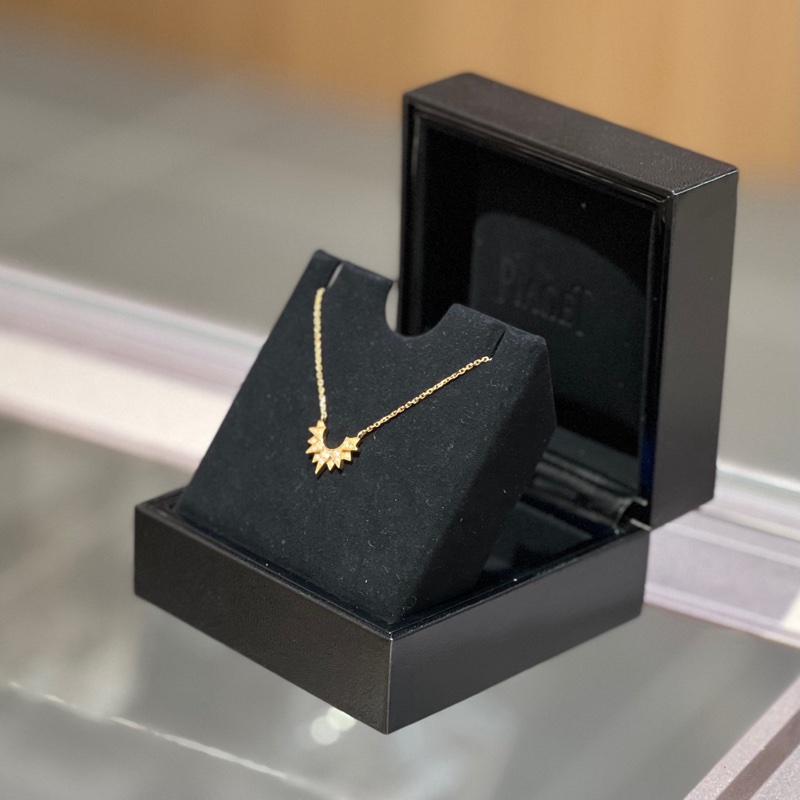 PIAGET伯爵Sunlight系列玫瑰金满钻钻石项链-2