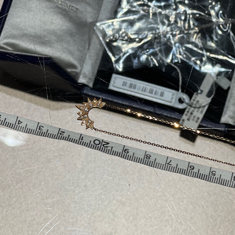 PIAGET伯爵Sunlight系列玫瑰金满钻钻石项链-5