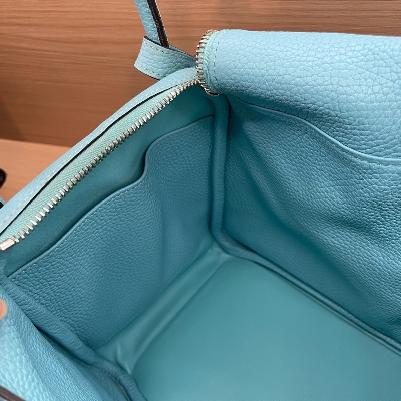 NO：C97 Hermes Lindy30 马卡龙蓝 銀扣 TC 2015年  T刻 無附件-9