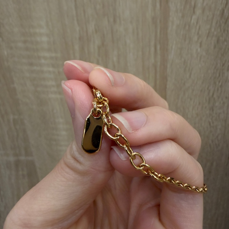 Dior 金色珍珠母貝四葉草Garden手鏈-4