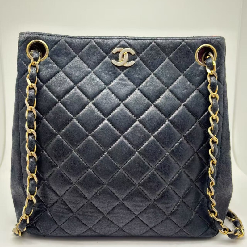 Chanel 中古黑金托特包｜單肩包｜斜揹包-2