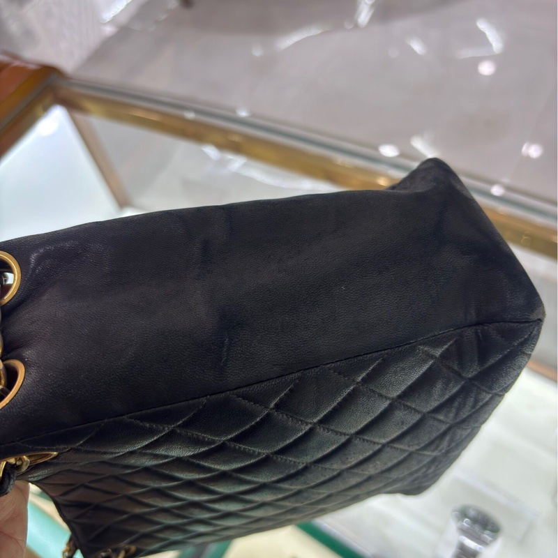 【復古有氣質✨全網最低價】Chanel 中古黑金托特包｜單肩包｜斜揹包-7