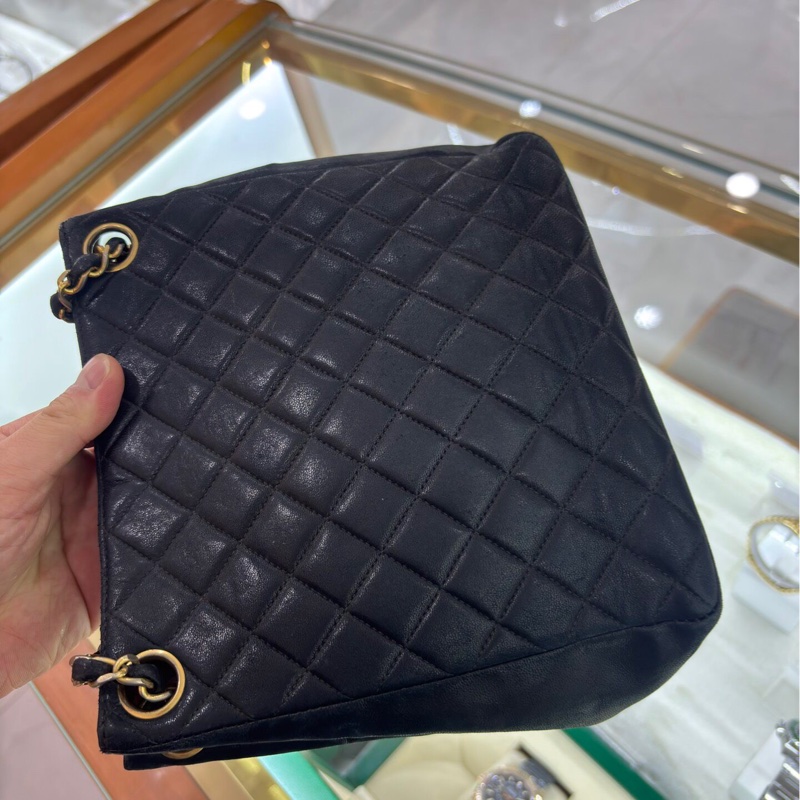 【復古有氣質✨全網最低價】Chanel 中古黑金托特包｜單肩包｜斜揹包-9