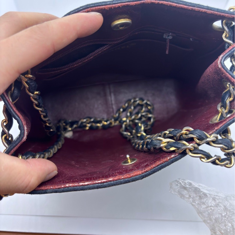 【復古有氣質✨全網最低價】Chanel 中古黑金托特包｜單肩包｜斜揹包-14