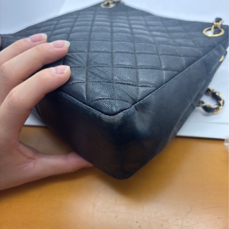 【復古有氣質✨全網最低價】Chanel 中古黑金托特包｜單肩包｜斜揹包-16