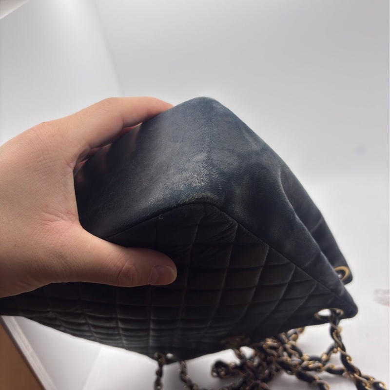 【復古有氣質✨全網最低價】Chanel 中古黑金托特包｜單肩包｜斜揹包-17
