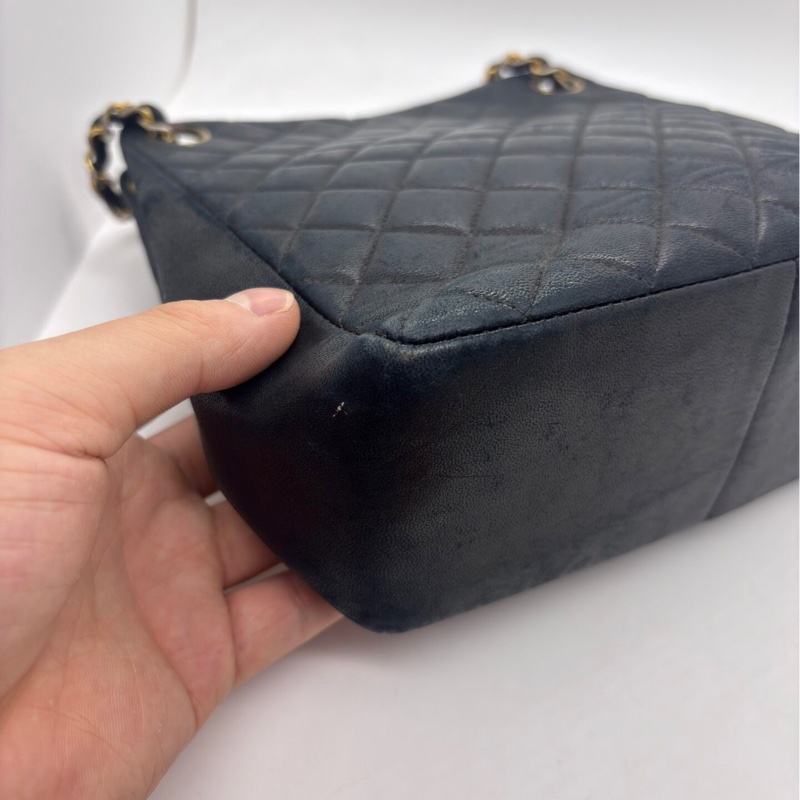 【復古有氣質✨全網最低價】Chanel 中古黑金托特包｜單肩包｜斜揹包-18