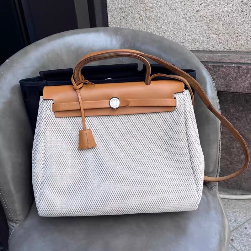 【95新 ✨ 全網最低價!】 Hermes 愛馬仕 中古 編織款herbag31單肩包斜挎包(下單前先詢問庫存❗️)-0