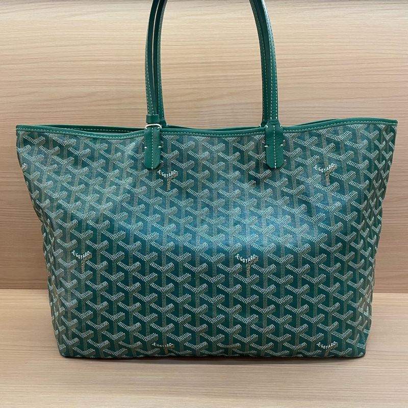 NO:C22 Goyard戈雅綠色TOTE子母包 2017年 单肩腋下包 尺寸底長34*高27* 有塵袋 無盒子-1