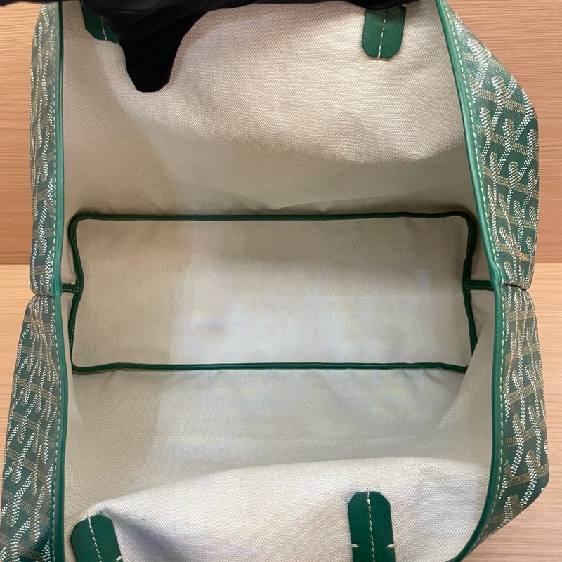 NO:C22 Goyard戈雅綠色TOTE子母包 2017年 单肩腋下包 尺寸底長34*高27* 有塵袋 無盒子-5