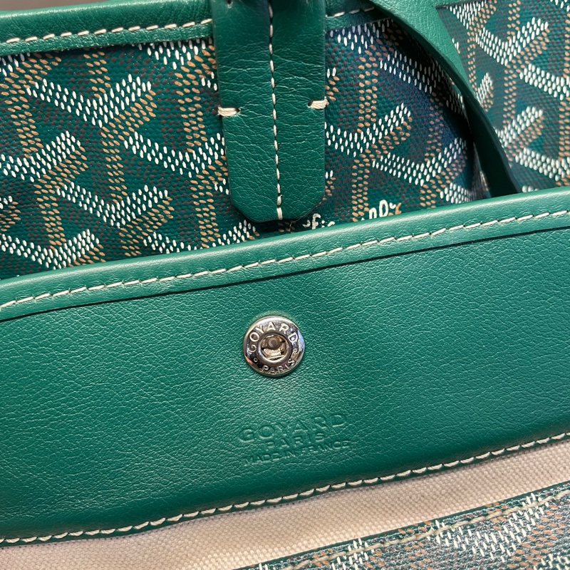 NO:C22 Goyard戈雅綠色TOTE子母包 2017年 单肩腋下包 尺寸底長34*高27* 有塵袋 無盒子-8