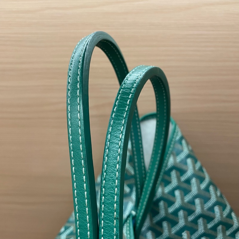 NO:C22 Goyard戈雅綠色TOTE子母包 2017年 单肩腋下包 尺寸底長34*高27* 有塵袋 無盒子-9